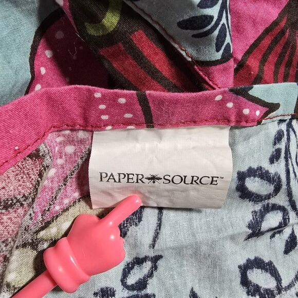 Paper Source Colorful Floral Print Apron Dress Skirt Deep Pockets Adjustable - Picture 3 of 7